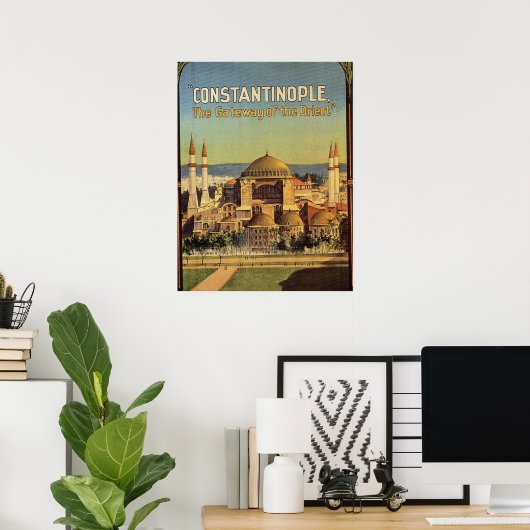 Constantinopel, Hagia Sophia, Istanbul, Turkije Poster (Thuiskantoor)