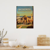 Constantinopel, Hagia Sophia, Istanbul, Turkije Poster (Keuken)