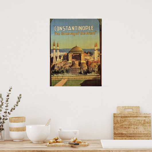 Constantinopel, Hagia Sophia, Istanbul, Turkije Poster (Keuken)