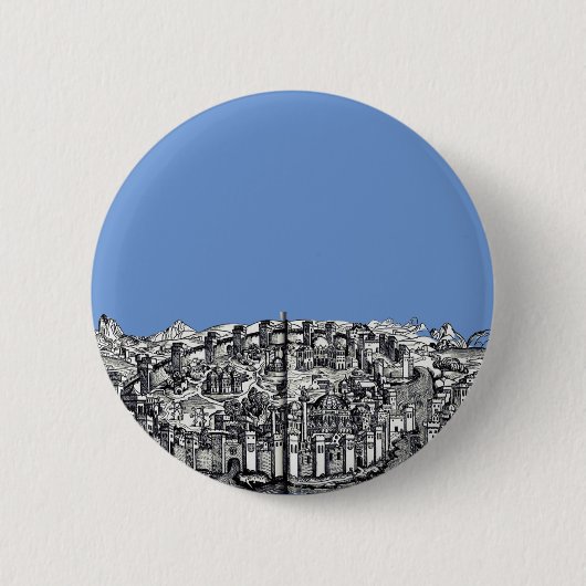 Constantinopel hoofdstad van het Romeinse Rijk Ronde Button 5,7 Cm (Voorkant)