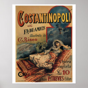 Constantinopel Italiaans  reclameartikel Poster