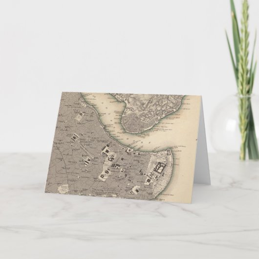 Constantinopel Stambool Feestdagen Kaart (Voorkant)