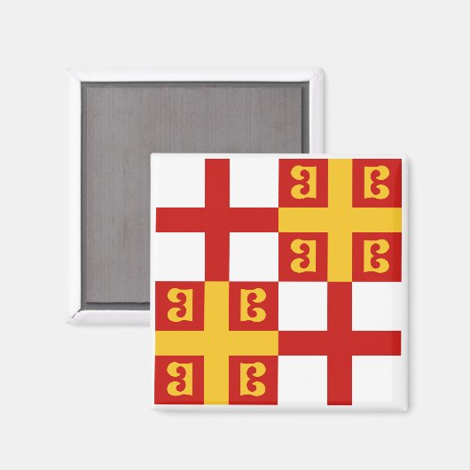 Constantinopel Vlag van keizer Palaeologus Magneet (Voorkant / Achterkant)