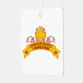 Constantinopel voor altijd metalen ornament (Voorkant links)