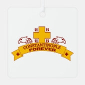 Constantinopel voor altijd metalen ornament (Achterkant)