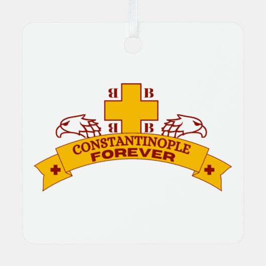 Constantinopel voor altijd metalen ornament (Voorkant)