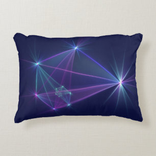 Constellatie, Abstracte Fantasy Fractal Art Accent Kussen