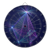 Constellatie, Abstracte Fantasy Fractal Art Dartbord (Voorkant)