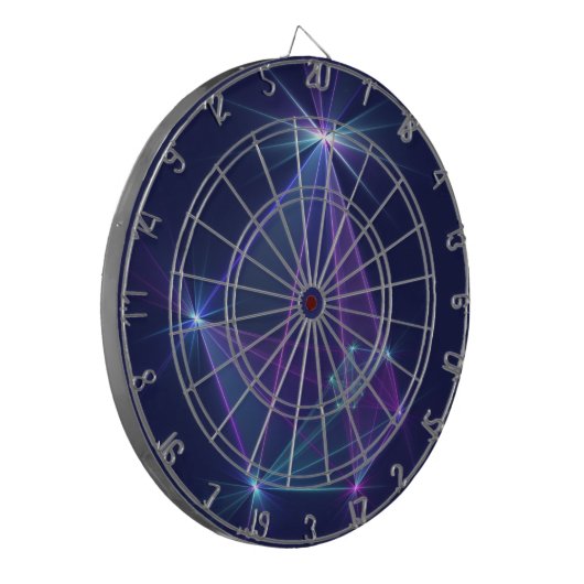 Constellatie, Abstracte Fantasy Fractal Art Dartbord (Voorkant Links)