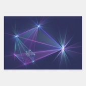 Constellatie, Abstracte Fantasy Fractal Art Inpakpapier Vel (Voorkant 3)