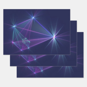 Constellatie, Abstracte Fantasy Fractal Art Inpakpapier Vel