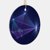 Constellatie, Abstracte Fantasy Fractal Art Keramisch Ornament (Rechts)