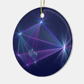 Constellatie, Abstracte Fantasy Fractal Art Keramisch Ornament (Links)