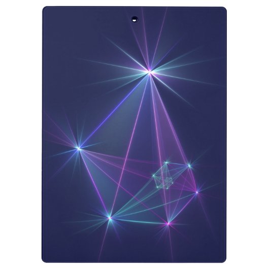 Constellatie, Abstracte Fantasy Fractal Art Klembord (Achterkant)