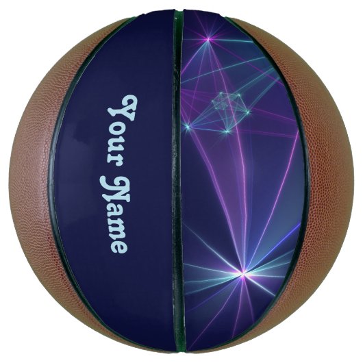 Constellatie, Abstracte Fantasy Fractal Art Name Basketbal (Verticaal)