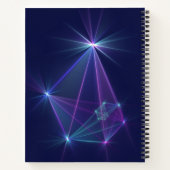 Constellatie, Abstracte Fantasy Fractal Art Notitieboek (Achterkant)