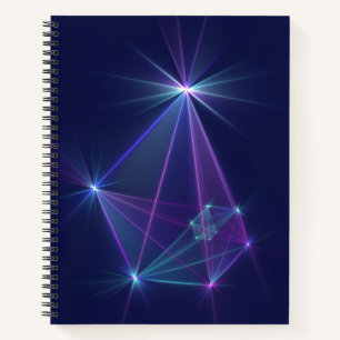 Constellatie, Abstracte Fantasy Fractal Art Notitieboek