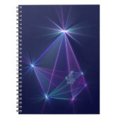 Constellatie, Abstracte Fantasy Fractal Art Notitieboek (Voorkant)