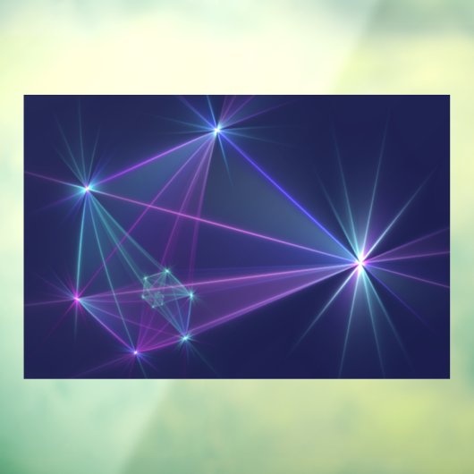 Constellatie, Abstracte Fantasy Fractal Art Raamsticker (Vel 3)