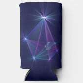 Constellatie, Abstracte Fantasy Fractal Art Seltzer Blikjeskoeler (Voorkant)