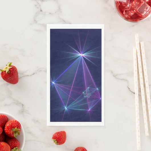 Constellatie, Abstracte Fantasy Fractal Art Servet (Insitu)