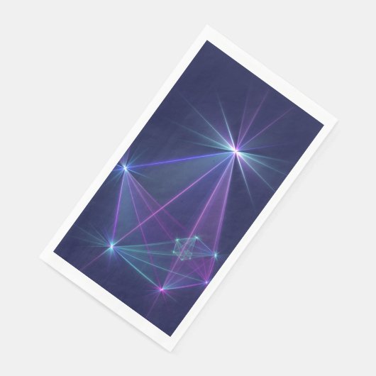 Constellatie, Abstracte Fantasy Fractal Art Servet (Hoek)