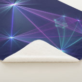 Constellatie, Abstracte Fantasy Fractal Art Sherpa Deken (3/4)