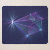 Constellatie, Abstracte Fantasy Fractal Art Sherpa Deken (Voorkant (horizontaal))