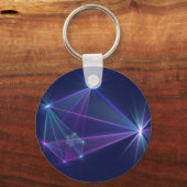Constellatie, Abstracte Fantasy Fractal Art Sleutelhanger (Voorkant)