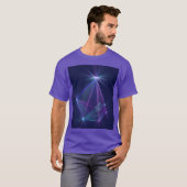 Constellatie, Abstracte Fantasy Fractal Art T-shirt (Voorkant volledig)