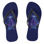 Constellatie, Abstracte Fantasy Fractal Art Teenslippers (Voetbed)