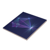 Constellatie, Abstracte Fantasy Fractal Art Tegeltje (Zijkant)