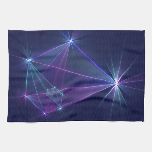 Constellatie, Abstracte Fantasy Fractal Art Theedoek (Horizontaal)