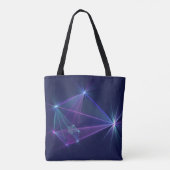 Constellatie, Abstracte Fantasy Fractal Art Tote Bag (Achterkant)