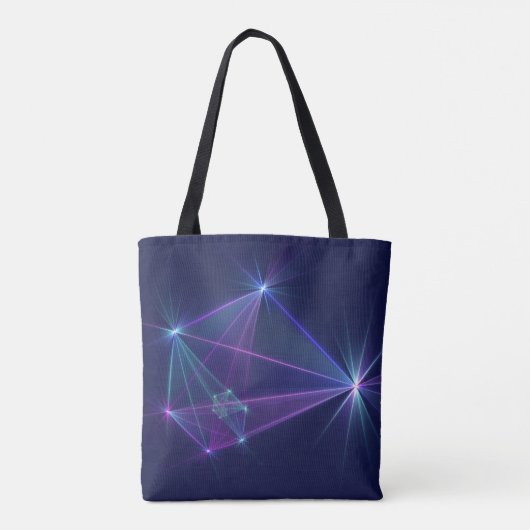Constellatie, Abstracte Fantasy Fractal Art Tote Bag (Achterkant)