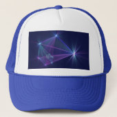 Constellatie, Abstracte Fantasy Fractal Art Trucker Pet (Voorkant)