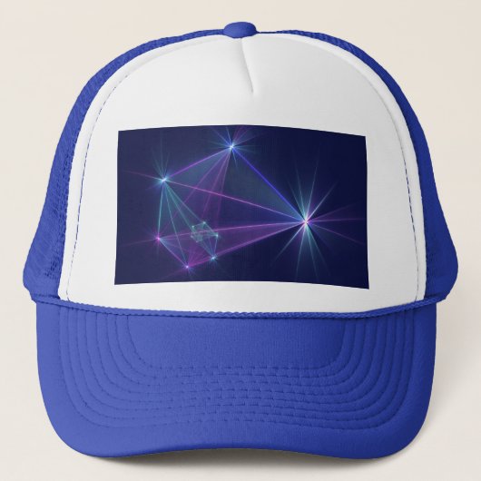 Constellatie, Abstracte Fantasy Fractal Art Trucker Pet (Voorkant)
