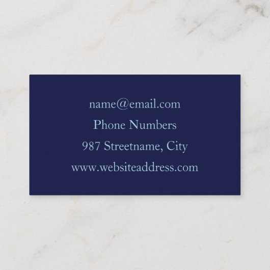 Constellatie, Abstracte Fantasy Fractal Art Visitekaartje (Achterkant)