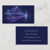 Constellatie, Abstracte Fantasy Fractal Art Visitekaartje (Voorkant / Achterkant)