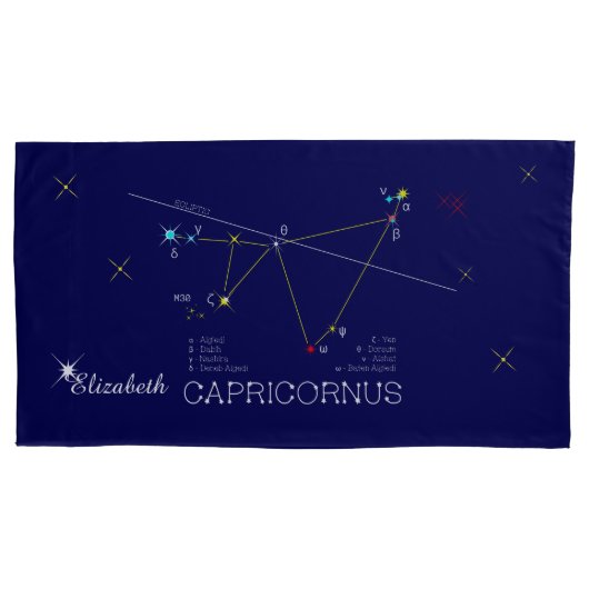Constellatie CAPRICORNUS uniek, indrukwekkend Kussensloop (Voorkant)