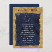 Constellatie Celestial Zitgrafiek OPHIUCHUS (Voorkant / Achterkant)