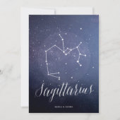 Constellatie hemeltafelnummer Boogschutter Kaart (Voorkant)