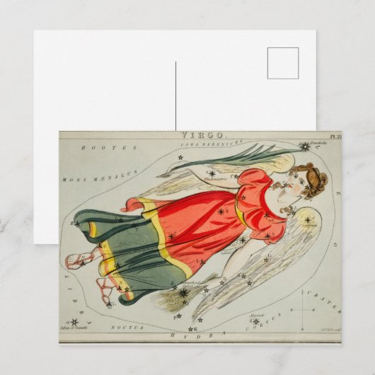  constellatie illustratie briefkaart (Voorkant / Achterkant)