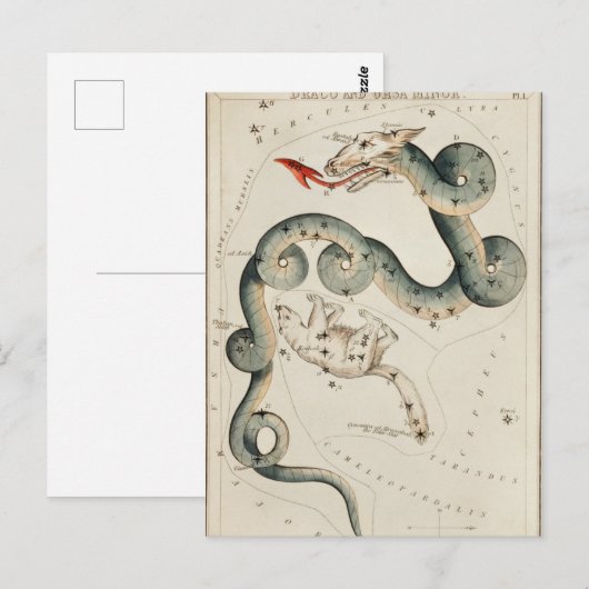  constellatie illustratie briefkaart (Voorkant / Achterkant)