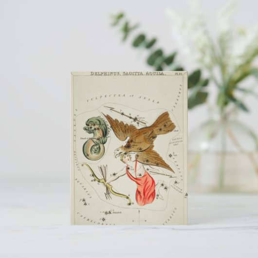  constellatie illustratie briefkaart (Staand voorkant)