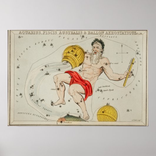 constellatie illustratie poster (Voorkant)