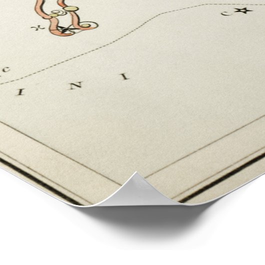  constellatie illustratie poster (Hoek)