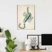  constellatie illustratie poster (Thuiskantoor)