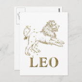 Constellatie: Leo Briefkaart (Voorkant / Achterkant)