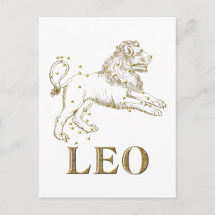 Constellatie: Leo Briefkaart